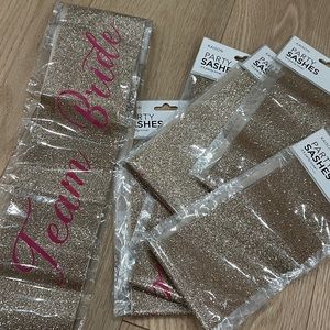 Bridal sashes x6